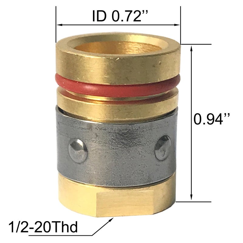 Zinger Mig Welding Gun Accessory .035" Kit for Miller Millermatic M-25,M-40 and Hobart H MIG Gun:20PCS Welding Contact Tips 000-068 0.035"+2pcs gas nozzles 200-258 1/2"+2PCS gas diffusers 169-728 - Image 2